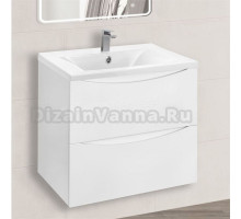 Тумба с раковиной Vincea Mia 60 белый глянец, раковина VCB-3M600W