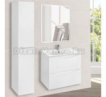 Мебель для ванной комнаты Vincea Mia 60 белый глянец, раковина VCB-3M600W