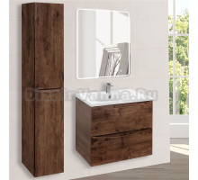 Мебель для ванной комнаты Vincea Mia 60 темное дерево, раковина VCB-3M600W