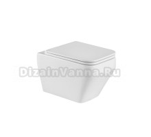 Унитаз подвесной Grossman GR-4410SQ с микролифтом, белый глянец