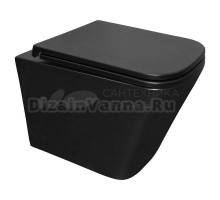 Унитаз подвесной AZARIO Teramo AZ-0052-UQ3MB матовый черный