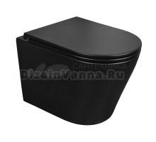 Унитаз подвесной AZARIO Teramo AZ-0053-UQ3-MB матовый черный