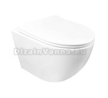 Унитаз подвесной AZARIO Gloria AZ-2003 глянцевый белый