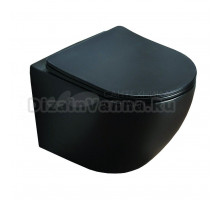 Унитаз подвесной AZARIO Grado AZ-0046-MB SP матовый черный