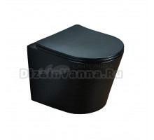 Унитаз подвесной AZARIO Teramo AZ-053E-R-MB SP матовый черный