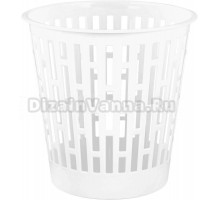 Мусорное ведро Альтернатива Матрица 262674 9 л, белое