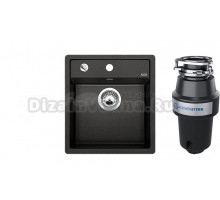 Комплект Мойка Blanco Dalago 45, антрацит + Измельчитель KUCHENSTERN Muhle
