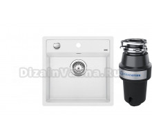 Комплект Мойка Blanco Dalago 5, белый + Измельчитель KUCHENSTERN Muhle