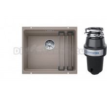 Комплект Мойка Blanco Etagon 500-U, серый беж + Измельчитель KUCHENSTERN Muhle