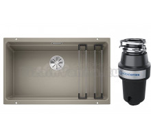 Комплект Мойка Blanco Etagon 700-U, серый беж + Измельчитель KUCHENSTERN Muhle
