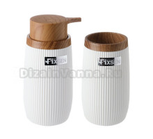 Набор Стакан Fixsen White Boom 412-3 + Дозатор 412-1