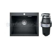 Комплект Мойка Blanco Pleon 6, антрацит + Измельчитель KUCHENSTERN Muhle