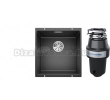 Комплект Мойка Blanco Subline 400-U антрацит + Измельчитель KUCHENSTERN Muhle 350MU35