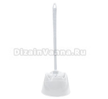 Ершик для унитаза ЛЮБАША 603627 матовый белый