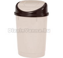 Мусорное ведро Альтернатива 205003 12 л, бежевое