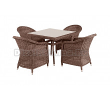 Комплект садовой мебели 5 в 1 4SiS Фредо коричневый