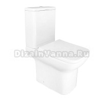 Унитаз-компакт напольный AZARIO Alba AZ-8323 GB глянцевый белый