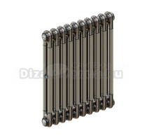 Радиатор стальной трубчатый TUBOG Classic 2057 2 трубы, 10 секций, боковое проходное подключение, технолак