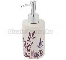 Дозатор для жидкого мыла Рыжий кот Полынь 231955 настольный, хром, белый