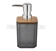 Дозатор для жидкого мыла Рыжий кот Оникс 275276 настольный, черный, хром, серый