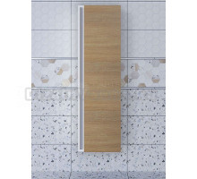 Шкаф-пенал для ванной Uperwood Barsa 35 подвесной, дуб сонома, белый