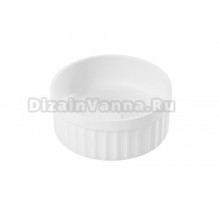 Накладная раковина Belux Колизей 38 глянцевая белая, круглая