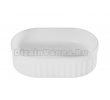 Накладная раковина Belux Колизей 55 глянцевая белая, овальная