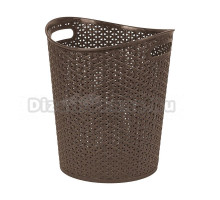 Корзина для белья Spin&Clean Soul 249498 12 л, напольная, коричневая, круглая, пластик