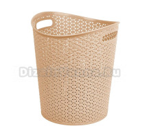 Корзина для белья Spin&Clean Soul 249500 12 л, напольная, бежевая, круглая, пластик