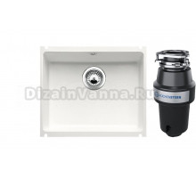 Комплект Мойка Blanco Subline 500-U, белая + Измельчитель KUCHENSTERN Muhle