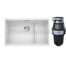 Комплект Мойка Blanco Subline 700-U Level, белая + Измельчитель KUCHENSTERN Muhle
