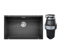 Комплект Мойка Blanco Subline 700-U, антрацит + Измельчитель KUCHENSTERN Muhle