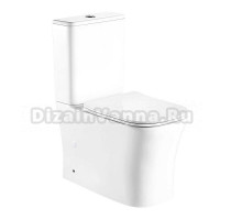Унитаз-компакт напольный AZARIO Anteo SQUARE AZ-1218A глянцевый белый