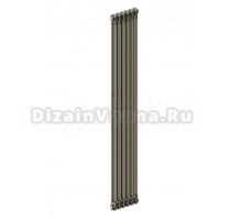 Радиатор стальной трубчатый TUBOG Classic 2180 вертикальный, 2 трубы, 6 секций, дизайнерский, боковое проходное подключение, технолак