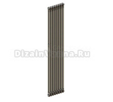 Радиатор стальной трубчатый TUBOG Classic 2180 вертикальный, 2 трубы, 8 секций, дизайнерский, боковое проходное подключение, технолак