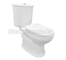 Унитаз-компакт напольный AZARIO Benty AZ-237 глянцевый белый