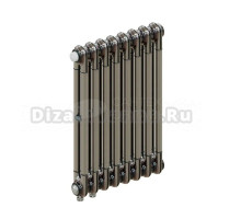 Радиатор стальной трубчатый TUBOG Classic Ventil 2057 DV1 2 трубы, 8 секций, нижнее универсальное подключение, технолак