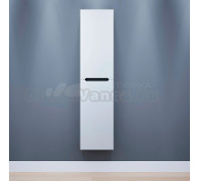 Шкаф-пенал для ванной Uperwood Tanos 35 подвесной, универсальный, графит, белый