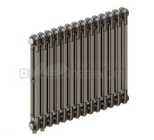 Радиатор стальной трубчатый TUBOG Classic Ventil 2057 DV1 2 трубы, 14 секций, нижнее универсальное подключение, технолак