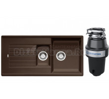 Комплект Мойка Blanco Zia 6S 515072, кофе + Измельчитель KUCHENSTERN Muhle