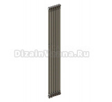 Радиатор стальной трубчатый TUBOG Classic Ventil 2180 DV1 вертикальный, 2 трубы, 6 секций, дизайнерский, нижнее универсальное подключение, технолак