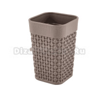 Стакан для зубных щеток Plast Team Oslo 270491 коричневый, пластиковый