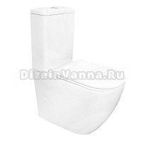 Унитаз-компакт напольный AZARIO Grado AZ-2141 UQ1 глянцевый белый