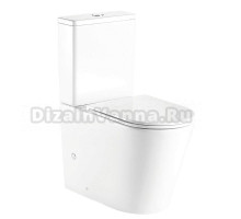 Унитаз-компакт напольный AZARIO Vetro AZ-2149- UQ глянцевый белый
