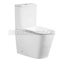 Унитаз-компакт напольный AZARIO Esconda AZ-1255A глянцевый белый