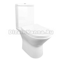 Унитаз-компакт напольный AZARIO Fretta AZ-1223 крышка-сиденье дюропласт, глянцевый белый