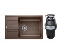 Комплект Мойка Blanco Zia XL 6S Compact 523282, кофе + Измельчитель KUCHENSTERN Muhle