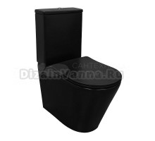 Унитаз-компакт напольный AZARIO Black Queen AZ-8380 матовый черный