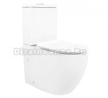 Унитаз-компакт напольный AZARIO Corsa AZ-2062S глянцевый белый