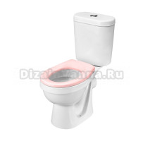 Детский унитаз-компакт Santek Алькор 1WH501847 белый, сиденье розовое
